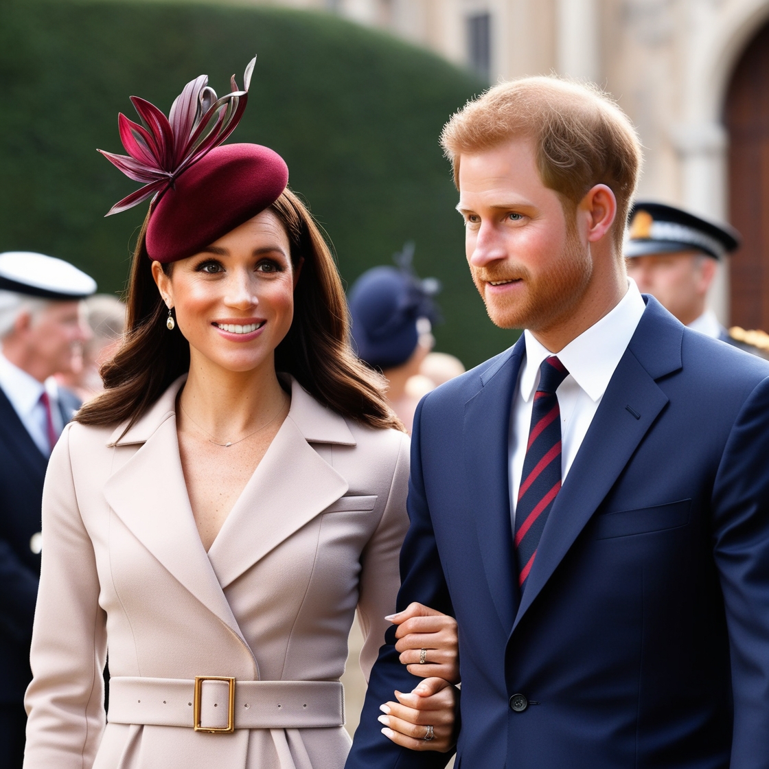 a man and woman in suits and ties